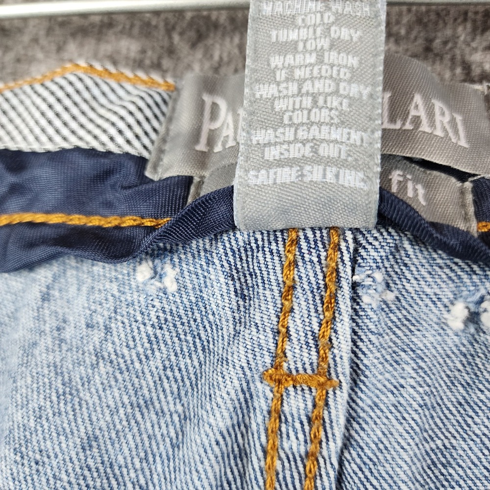 Paulo Solari Jeans Mens 48x30 Light Blue Excellent Modern Fit Straight Leg Denim - Picture 5 of 5